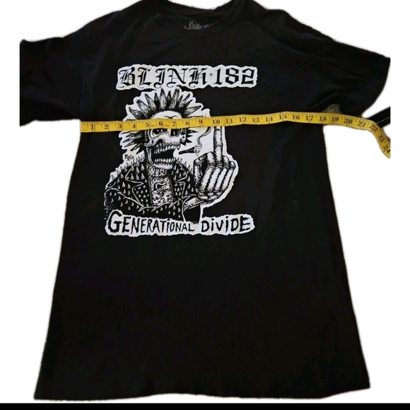 Blink 182 Mens Black Generational Divide Band Tee M - Picture 5 of 6